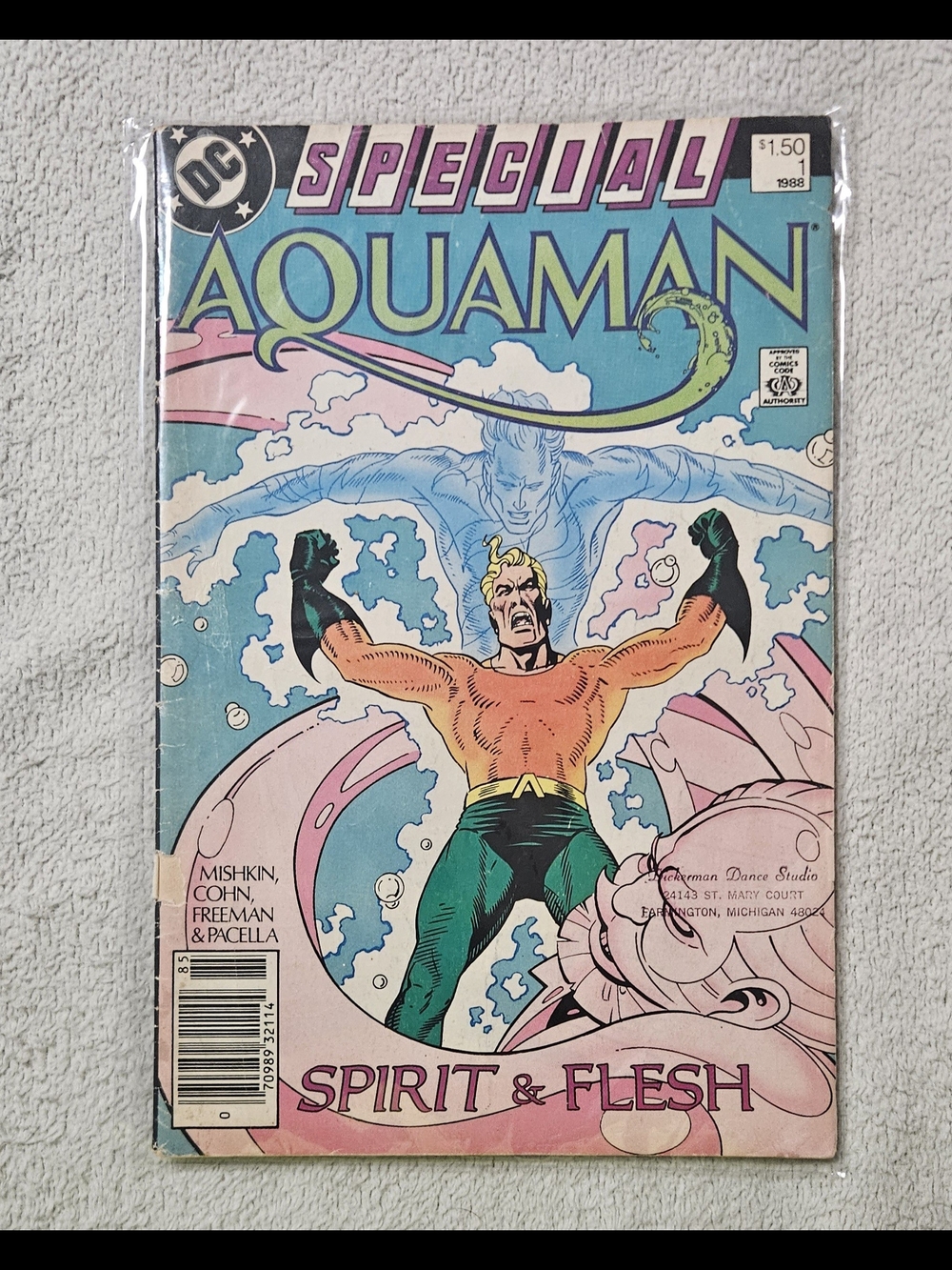 DC Aquaman Special - Blue, Green & Pink Cover